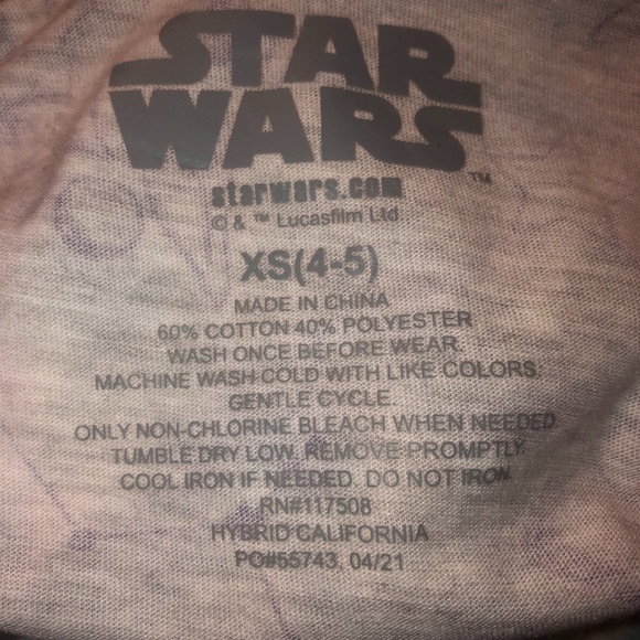 NWT Girls' Star Wars Baby Yoda Dress Sz XS (4-5) Mandalorian constellation blue - Picture 2 of 2